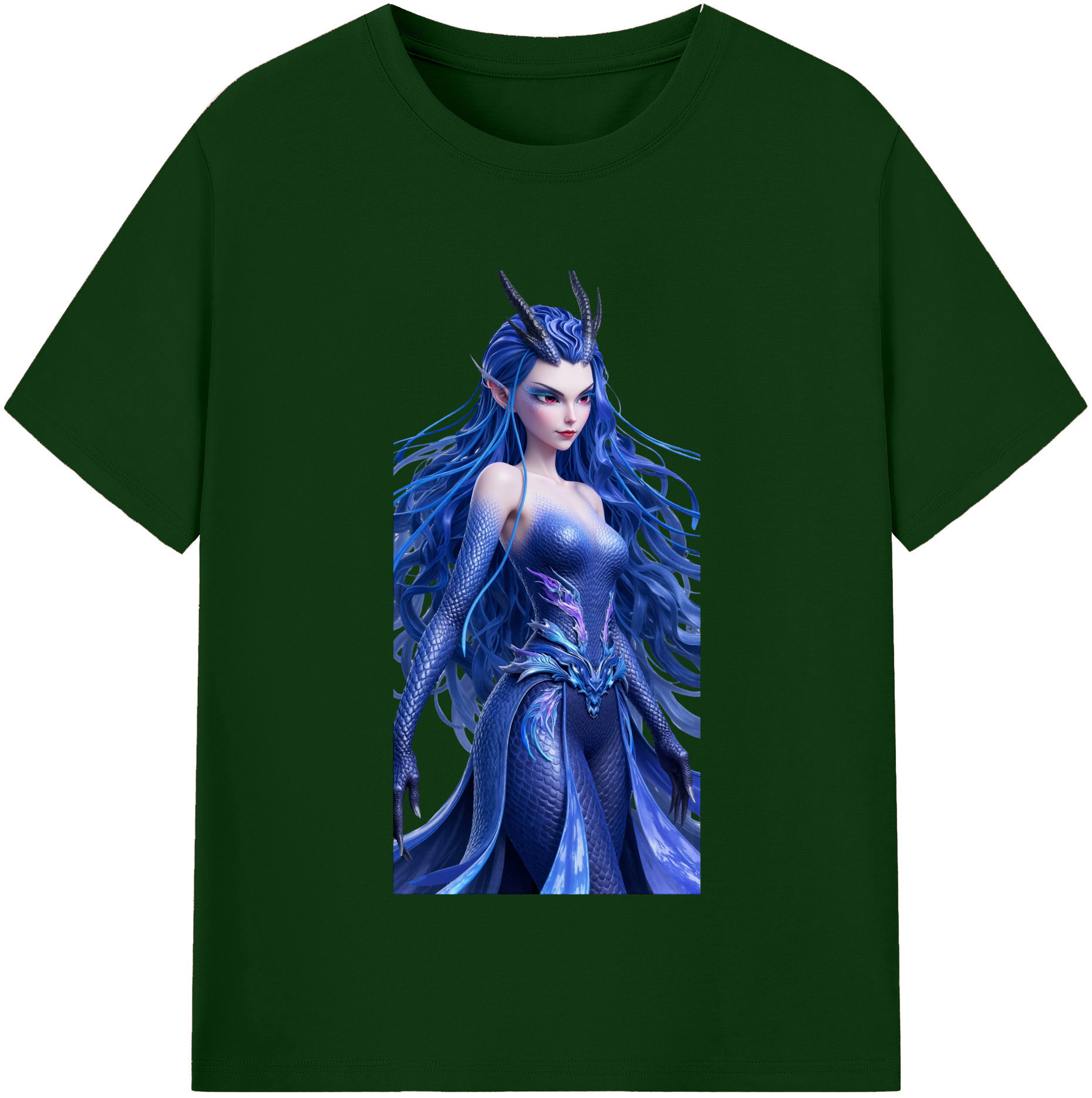 （画像用） Ne Zha 2 ナタ 魔童の大暴れ 綿100％半袖Tシャツ（フロントプリント）
